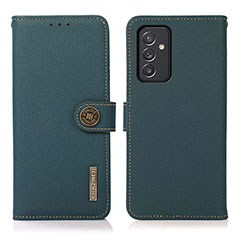 Custodia Portafoglio In Pelle Cover con Supporto B02H per Samsung Galaxy A15 LTE Verde