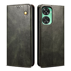 Custodia Portafoglio In Pelle Cover con Supporto B02S per Huawei Nova 11 SE Verde