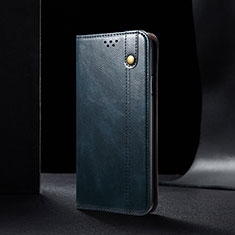 Custodia Portafoglio In Pelle Cover con Supporto B02S per Xiaomi Redmi 9T 4G Blu