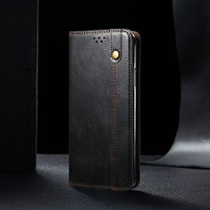 Custodia Portafoglio In Pelle Cover con Supporto B02S per Xiaomi Redmi Note 9 4G Nero