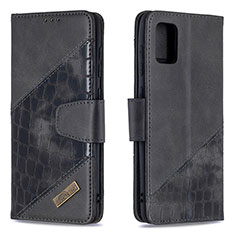 Custodia Portafoglio In Pelle Cover con Supporto B03F per Samsung Galaxy A31 Nero