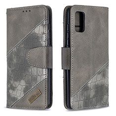 Custodia Portafoglio In Pelle Cover con Supporto B03F per Samsung Galaxy A41 Verde
