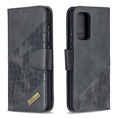 Custodia Portafoglio In Pelle Cover con Supporto B03F per Samsung Galaxy A52 5G Nero