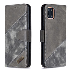 Custodia Portafoglio In Pelle Cover con Supporto B03F per Samsung Galaxy Note 10 Lite Grigio Scuro