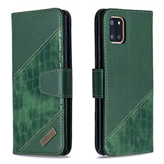 Custodia Portafoglio In Pelle Cover con Supporto B03F per Samsung Galaxy Note 10 Lite Verde