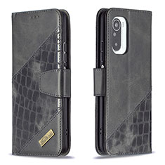 Custodia Portafoglio In Pelle Cover con Supporto B03F per Xiaomi Mi 11i 5G Nero