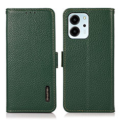 Custodia Portafoglio In Pelle Cover con Supporto B03H per Huawei Honor 80 SE 5G Verde