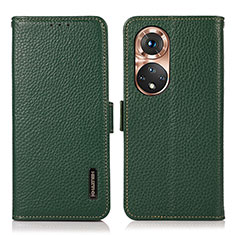 Custodia Portafoglio In Pelle Cover con Supporto B03H per Huawei Nova 9 Verde