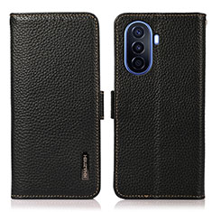 Custodia Portafoglio In Pelle Cover con Supporto B03H per Huawei Nova Y71 Nero