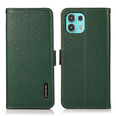 Custodia Portafoglio In Pelle Cover con Supporto B03H per Motorola Moto Edge 20 Lite 5G Verde