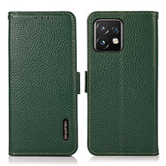 Custodia Portafoglio In Pelle Cover con Supporto B03H per Motorola Moto Edge 40 Pro 5G Verde