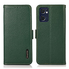 Custodia Portafoglio In Pelle Cover con Supporto B03H per OnePlus Nord CE 2 5G Verde