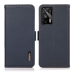 Custodia Portafoglio In Pelle Cover con Supporto B03H per Realme GT 5G Blu