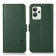 Custodia Portafoglio In Pelle Cover con Supporto B03H per Realme GT2 Pro 5G Verde