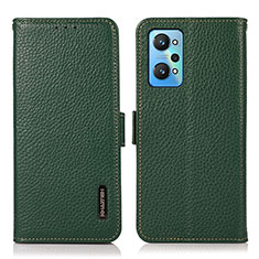 Custodia Portafoglio In Pelle Cover con Supporto B03H per Realme Q5 Pro 5G Verde