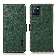 Custodia Portafoglio In Pelle Cover con Supporto B03H per Realme V11s 5G Verde