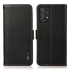 Custodia Portafoglio In Pelle Cover con Supporto B03H per Samsung Galaxy A72 4G Nero