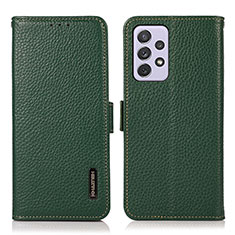 Custodia Portafoglio In Pelle Cover con Supporto B03H per Samsung Galaxy A73 5G Verde