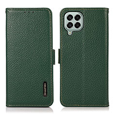 Custodia Portafoglio In Pelle Cover con Supporto B03H per Samsung Galaxy M33 5G Verde