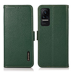 Custodia Portafoglio In Pelle Cover con Supporto B03H per Xiaomi Civi 1S 5G Verde