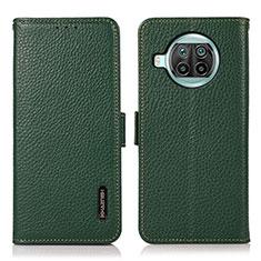 Custodia Portafoglio In Pelle Cover con Supporto B03H per Xiaomi Mi 10i 5G Verde