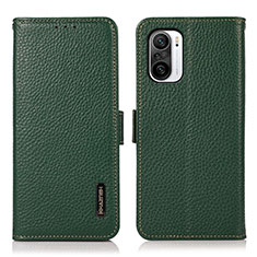 Custodia Portafoglio In Pelle Cover con Supporto B03H per Xiaomi Mi 11X 5G Verde