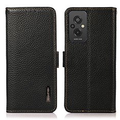 Custodia Portafoglio In Pelle Cover con Supporto B03H per Xiaomi Redmi 11 Prime 4G Nero