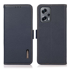 Custodia Portafoglio In Pelle Cover con Supporto B03H per Xiaomi Redmi K50i 5G Blu