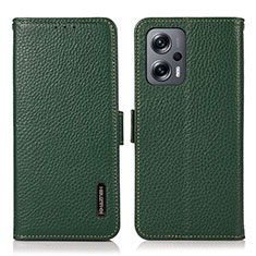 Custodia Portafoglio In Pelle Cover con Supporto B03H per Xiaomi Redmi K50i 5G Verde