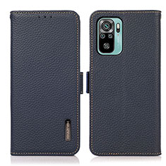 Custodia Portafoglio In Pelle Cover con Supporto B03H per Xiaomi Redmi Note 11 SE India 4G Blu