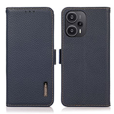 Custodia Portafoglio In Pelle Cover con Supporto B03H per Xiaomi Redmi Note 12 Turbo 5G Blu