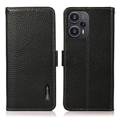 Custodia Portafoglio In Pelle Cover con Supporto B03H per Xiaomi Redmi Note 12 Turbo 5G Nero