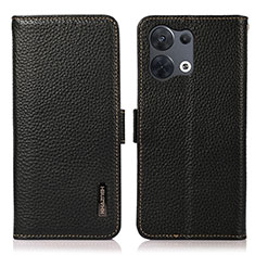 Custodia Portafoglio In Pelle Cover con Supporto B03H per Xiaomi Redmi Note 13 5G Nero