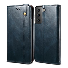 Custodia Portafoglio In Pelle Cover con Supporto B03S per Samsung Galaxy S23 5G Blu