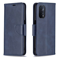 Custodia Portafoglio In Pelle Cover con Supporto B04F per OnePlus Nord N200 5G Blu