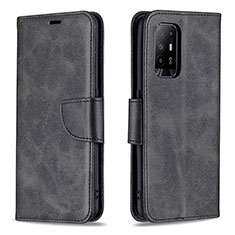 Custodia Portafoglio In Pelle Cover con Supporto B04F per Oppo A94 5G Nero