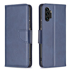 Custodia Portafoglio In Pelle Cover con Supporto B04F per Samsung Galaxy A13 4G Blu