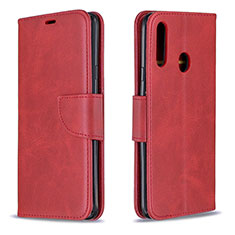 Custodia Portafoglio In Pelle Cover con Supporto B04F per Samsung Galaxy A20s Rosso