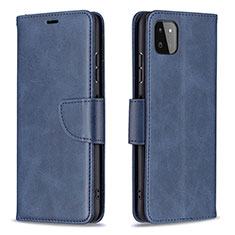 Custodia Portafoglio In Pelle Cover con Supporto B04F per Samsung Galaxy A22s 5G Blu