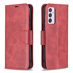 Custodia Portafoglio In Pelle Cover con Supporto B04F per Samsung Galaxy A24 4G Rosso