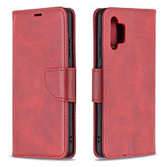 Custodia Portafoglio In Pelle Cover con Supporto B04F per Samsung Galaxy A32 5G Rosso