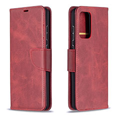 Custodia Portafoglio In Pelle Cover con Supporto B04F per Samsung Galaxy A72 4G Rosso