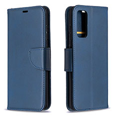 Custodia Portafoglio In Pelle Cover con Supporto B04F per Samsung Galaxy S20 FE 4G Blu