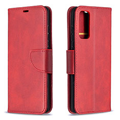 Custodia Portafoglio In Pelle Cover con Supporto B04F per Samsung Galaxy S20 FE 4G Rosso