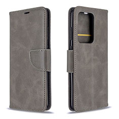 Custodia Portafoglio In Pelle Cover con Supporto B04F per Samsung Galaxy S20 Plus 5G Grigio