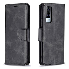 Custodia Portafoglio In Pelle Cover con Supporto B04F per Vivo Y53s NFC Nero