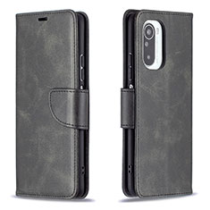 Custodia Portafoglio In Pelle Cover con Supporto B04F per Xiaomi Redmi K40 5G Nero