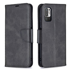 Custodia Portafoglio In Pelle Cover con Supporto B04F per Xiaomi Redmi Note 10 5G Nero