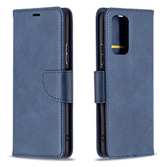 Custodia Portafoglio In Pelle Cover con Supporto B04F per Xiaomi Redmi Note 10 Pro Max Blu