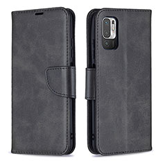 Custodia Portafoglio In Pelle Cover con Supporto B04F per Xiaomi Redmi Note 10T 5G Nero